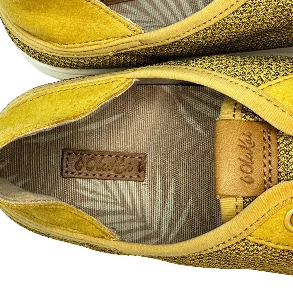 OLUKAI Pehuea Women's‎ Lightweight Slip On Sneakers • 9.5 • yellow